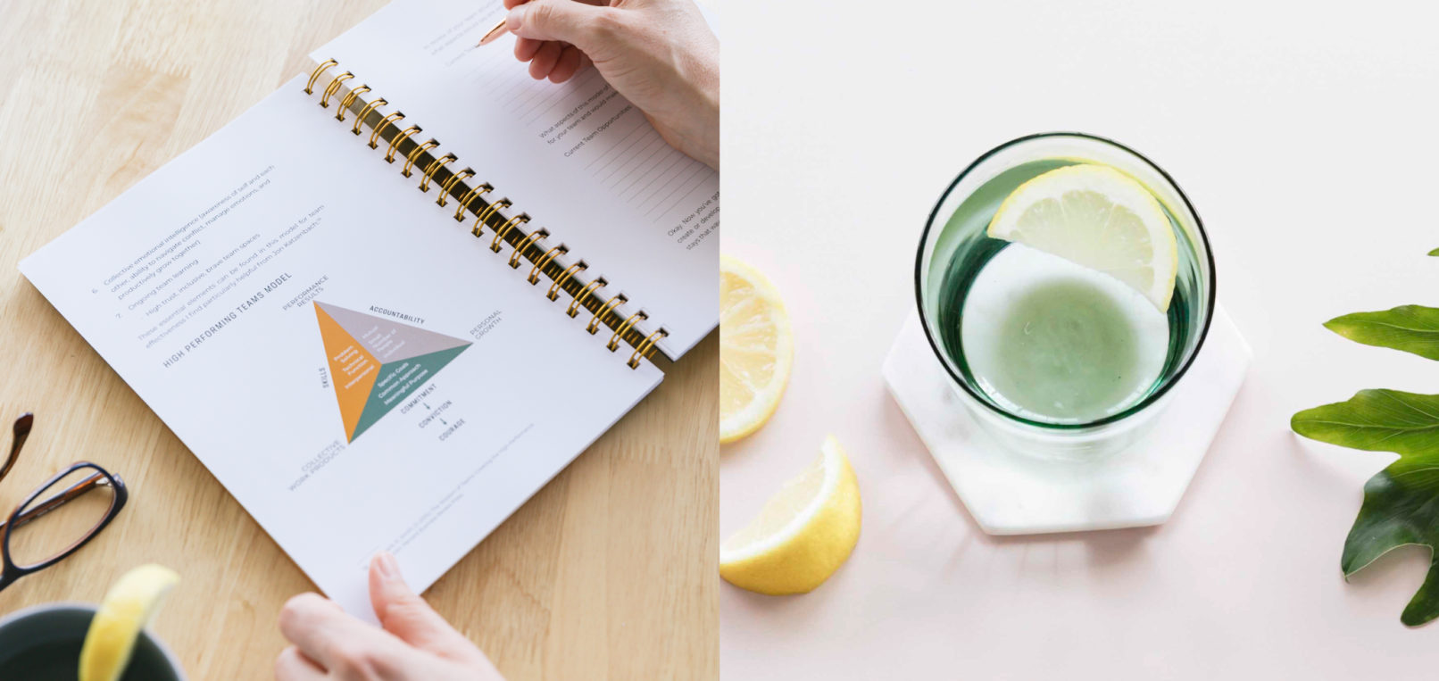 Wholeness At Work brand application samples and lifestyle photos