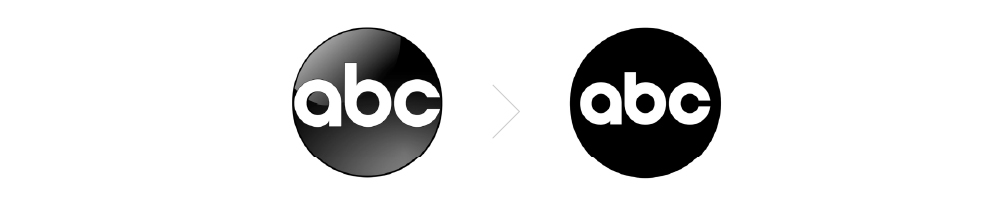 abc rebrand: logo before and after