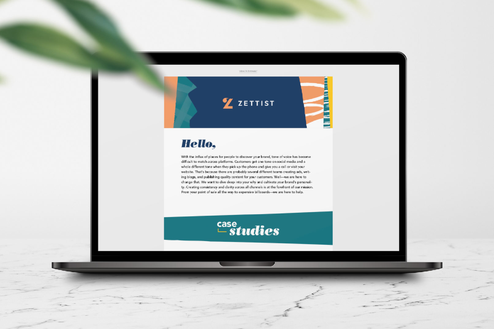 Marketing Company Branding: Zettist Email Marketing template