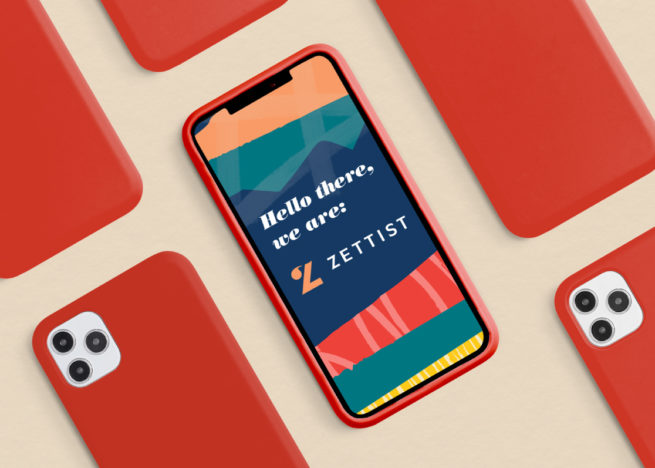 Marketing Company Branding: preview of the mobile website homepage