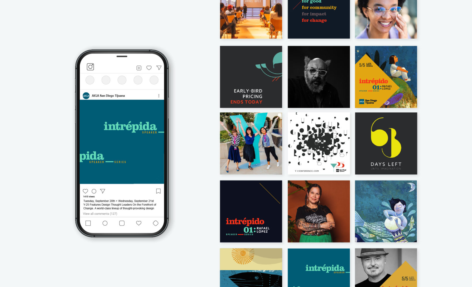 Social Media sample grid