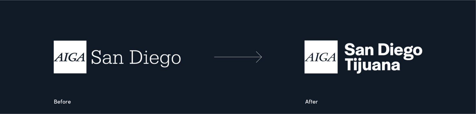 Logo Before and After