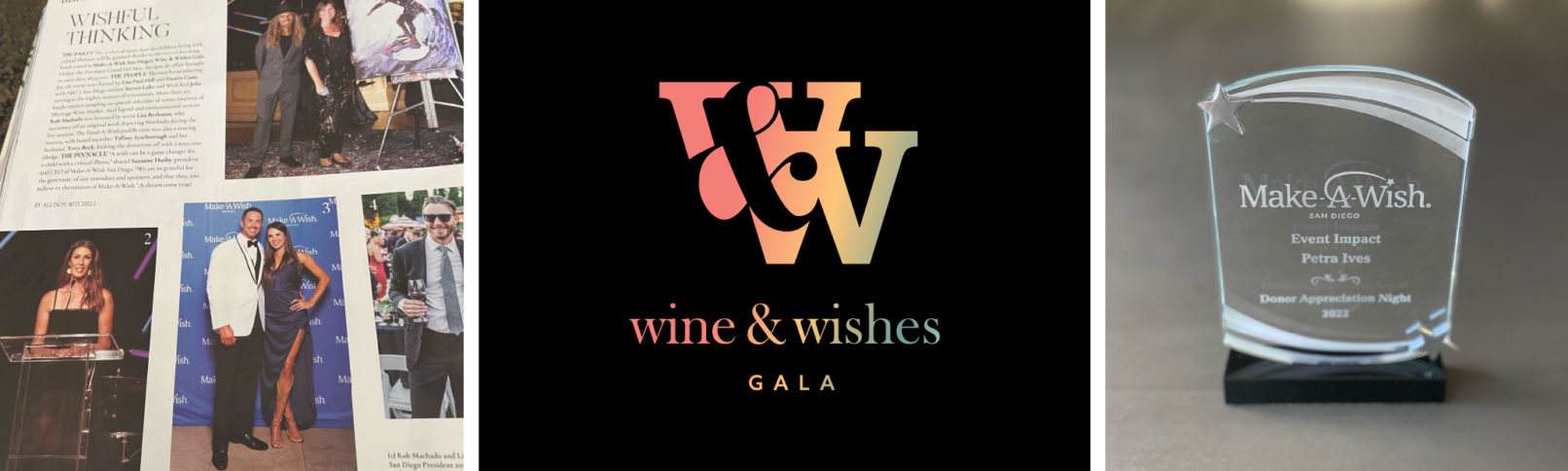 Event Branding Make-A-Wish Wine & Wishes Gala: award and media coverage