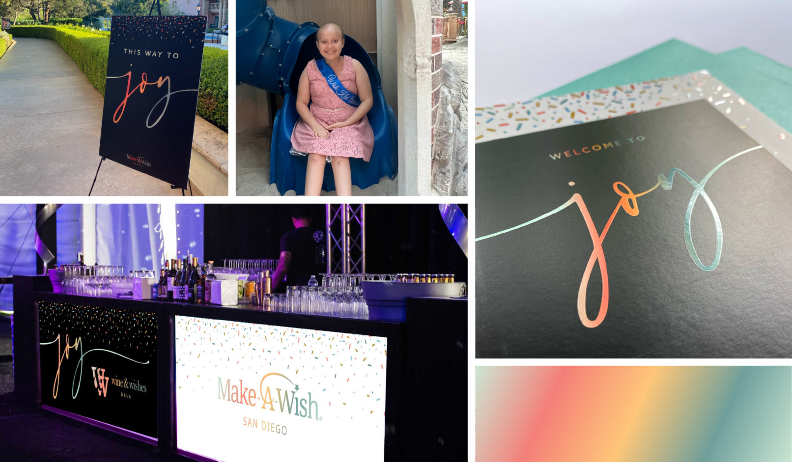 Event Branding Make-A-Wish Wine & Wishes Gala: Wine And Wishes Various Applications