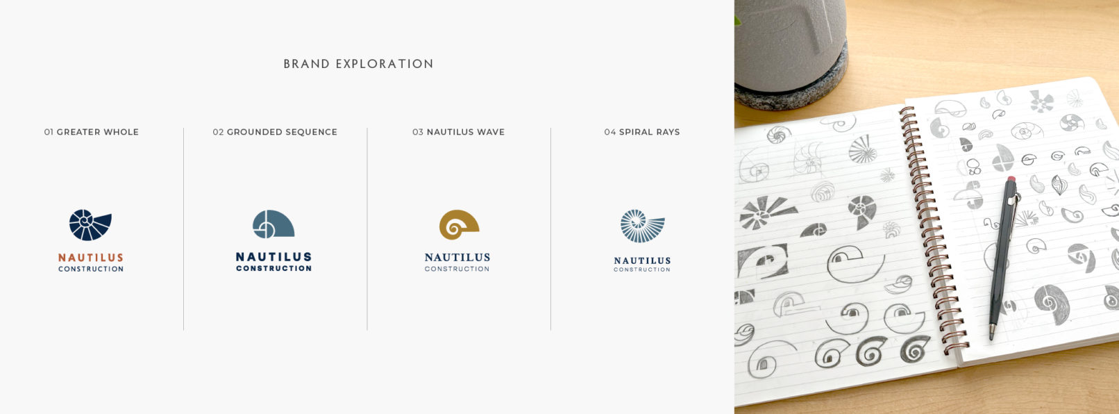 Nautilus Branding Logo Concept Options