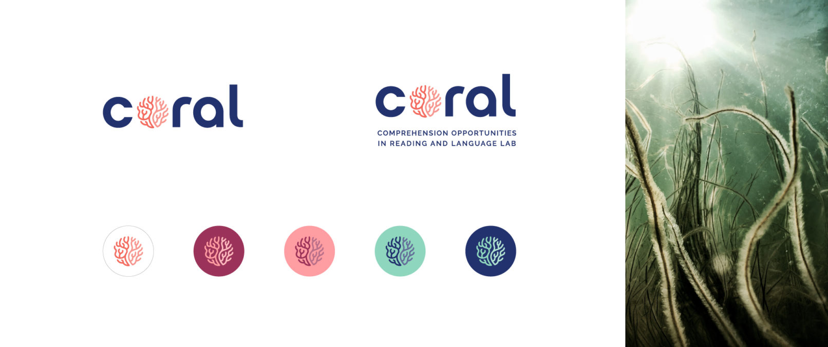Research Lab Branding San Diego: CORAL logo variations